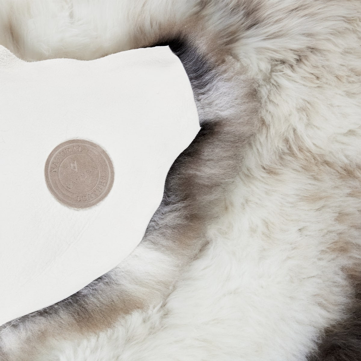 Natural sheepskin Mouflon multicolor E 80-100cm