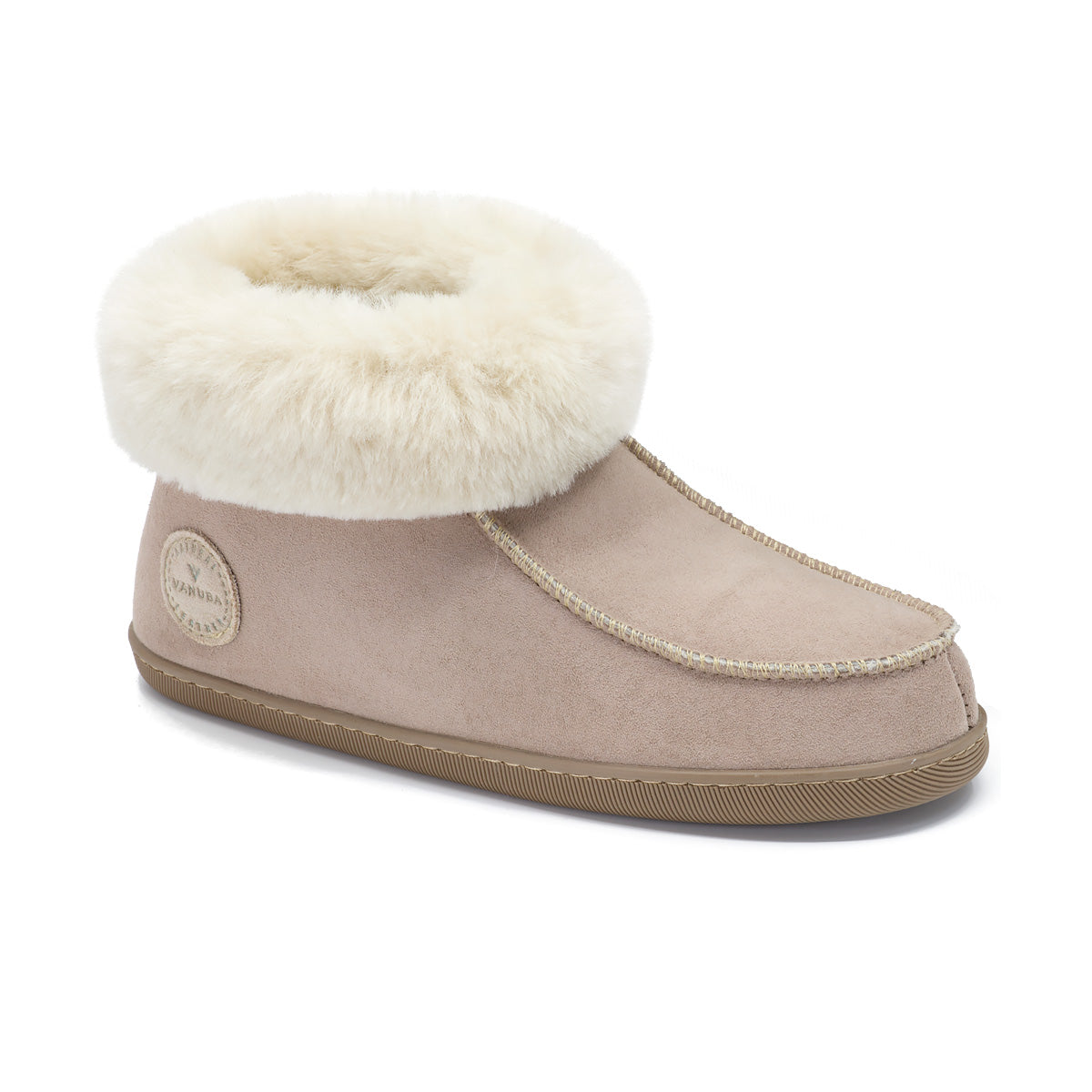 PEPPIN women's slippers beige and white