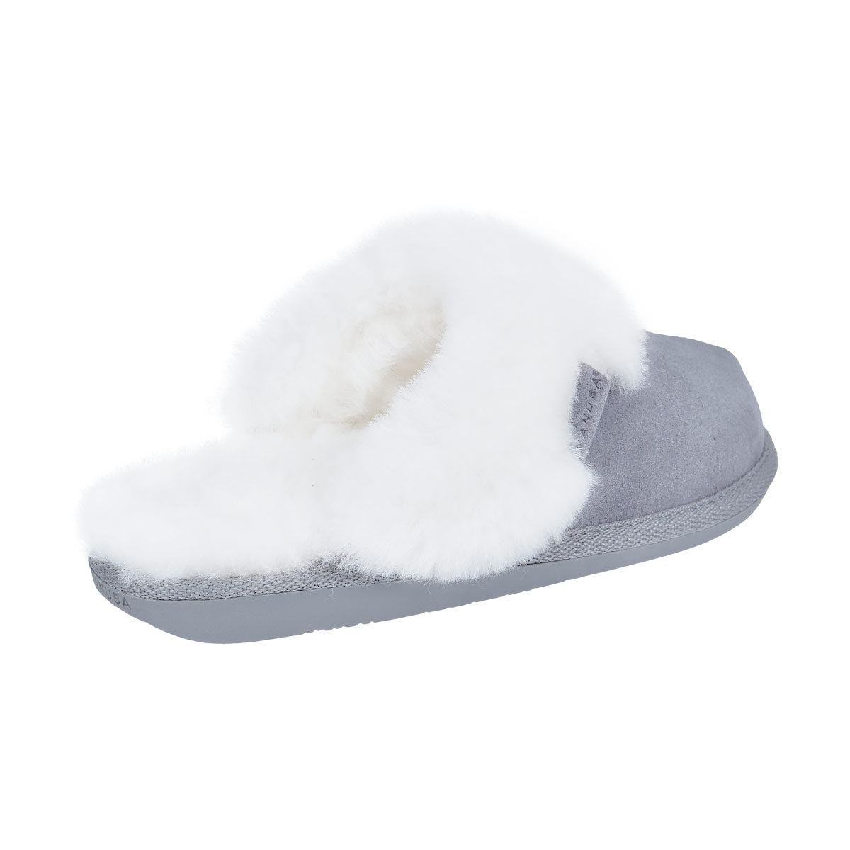 WOMEN'S CASHMERE SLIPPERS ASH-WHITE