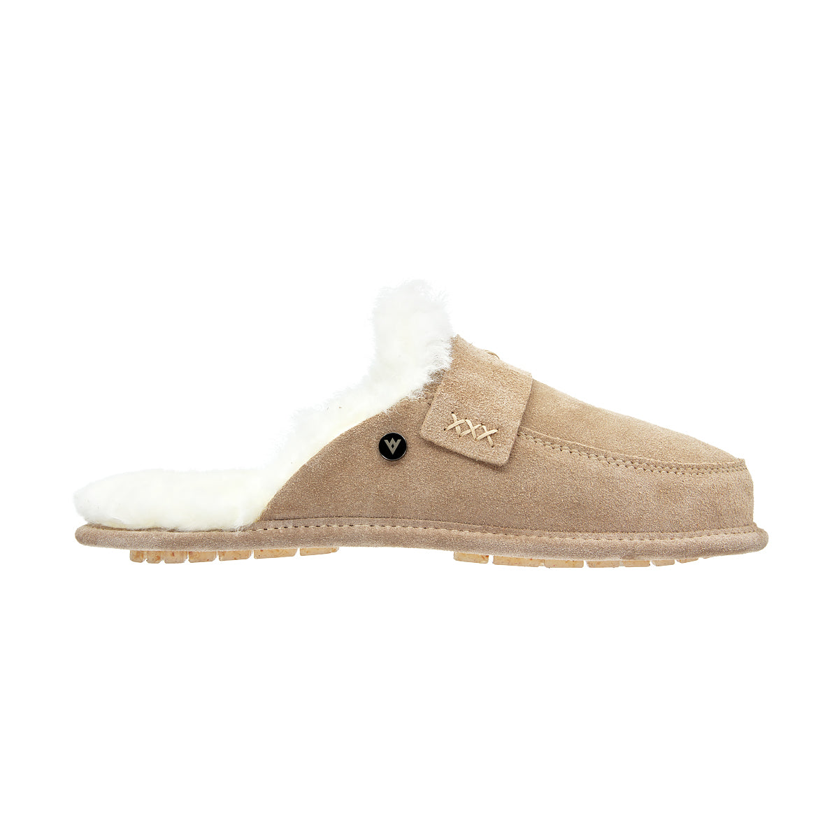 WOMEN'S SLIPPERS ABBY BEIGE AND WHITE
