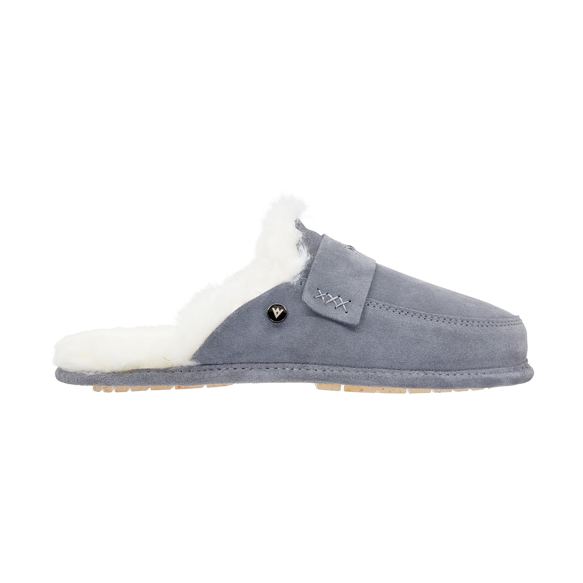 WOMEN'S SLIPPERS ABBY ASH AND WHITE