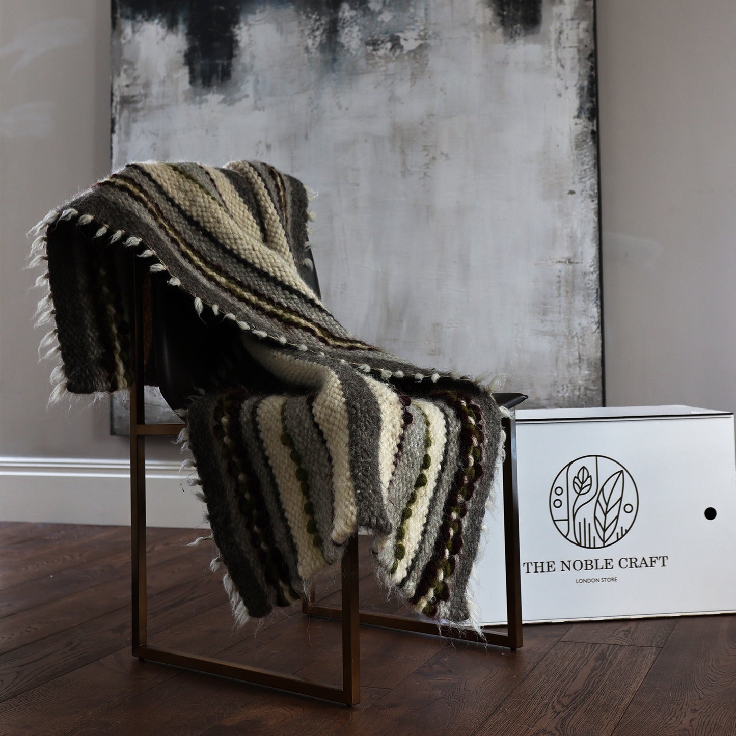 Cozy Wool Throws Gray