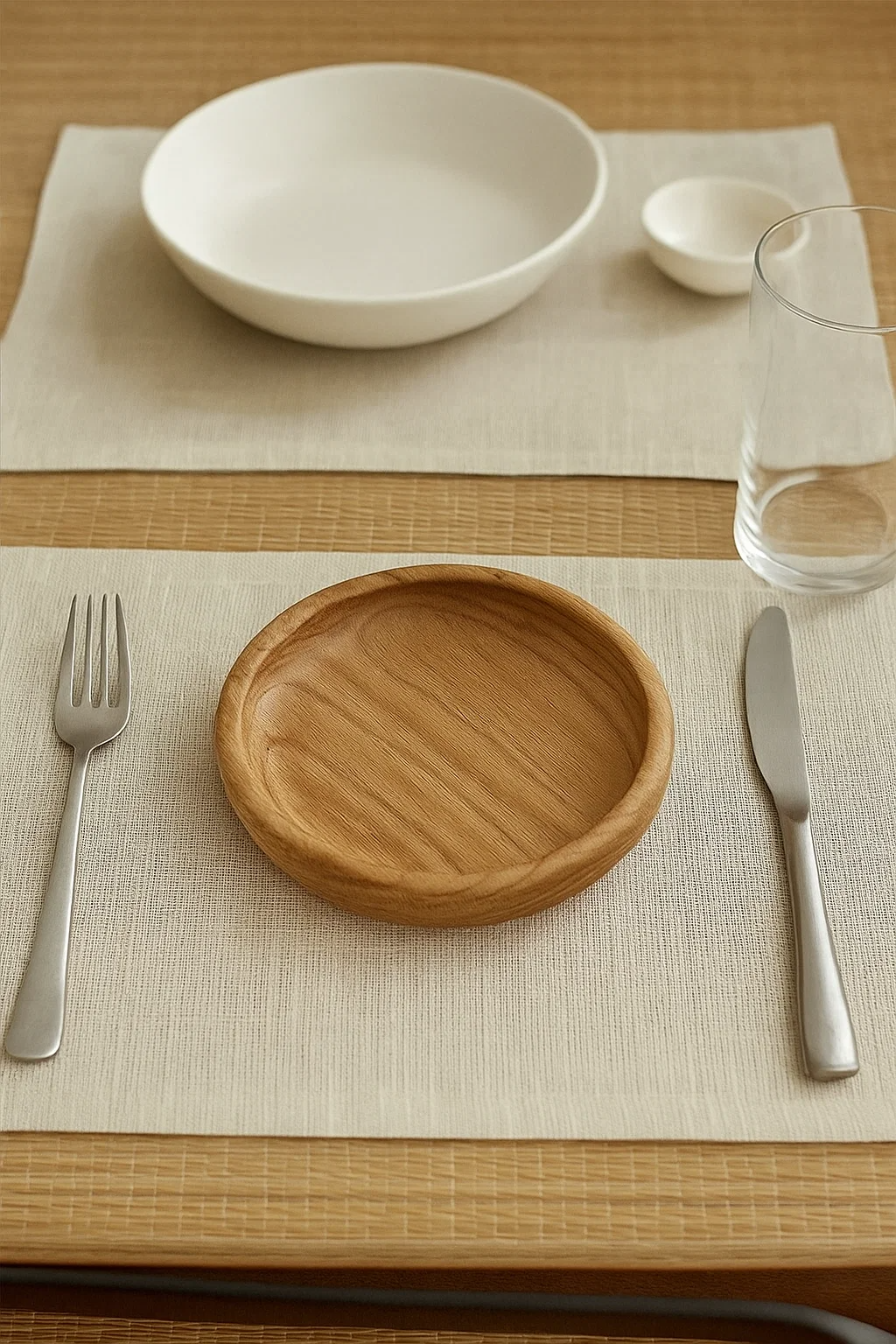 Round рlate for serving with one section