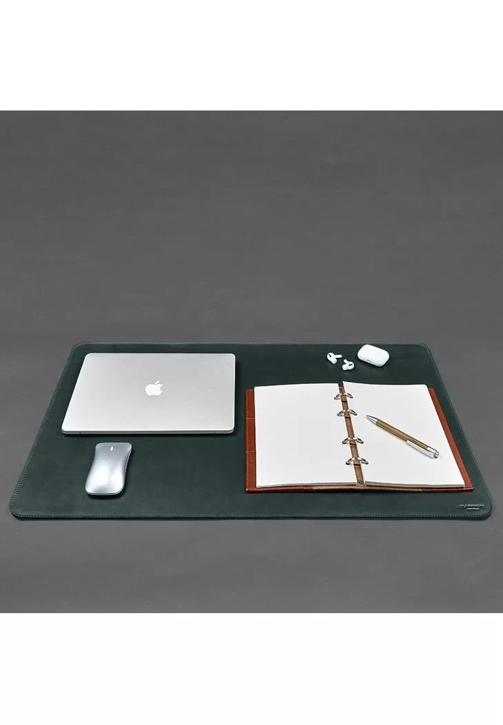 Desk mat 2.0 double-sided green - BN-BV-2-malachite-felt-d
