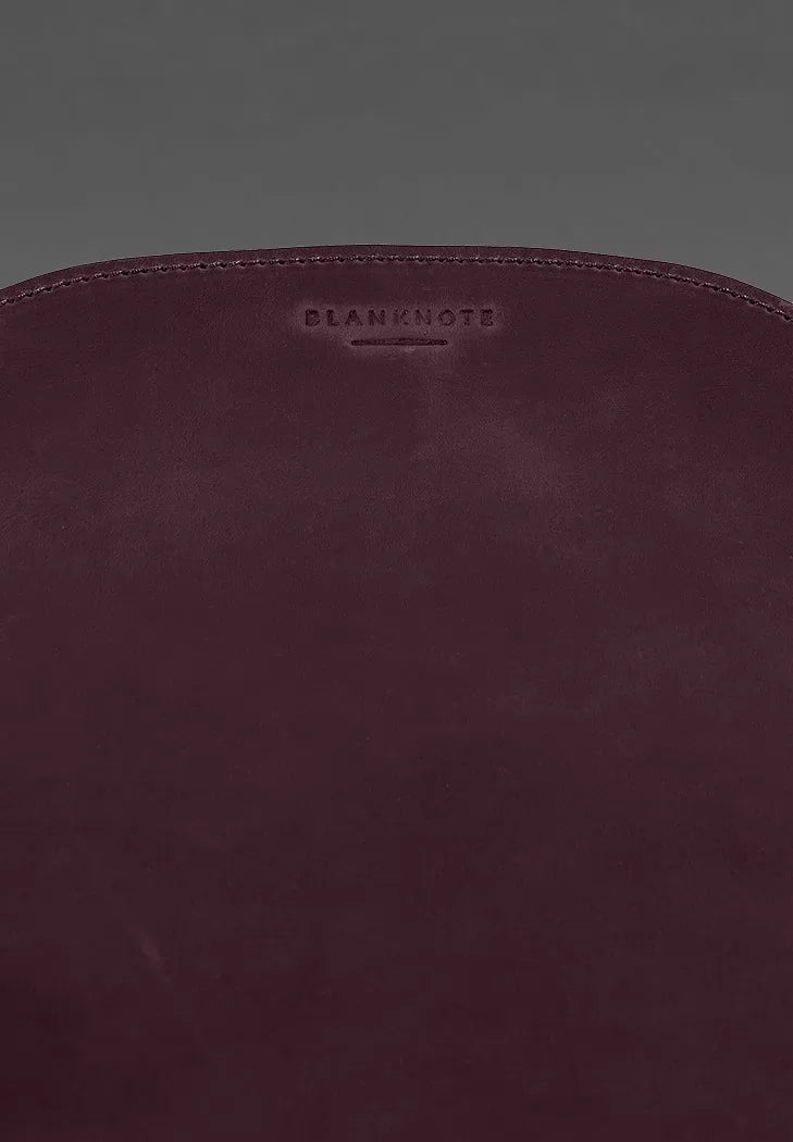 Mouse pad “Pear” made of genuine leather burgundy Crazy Horse - BN-MP2-vin-kr