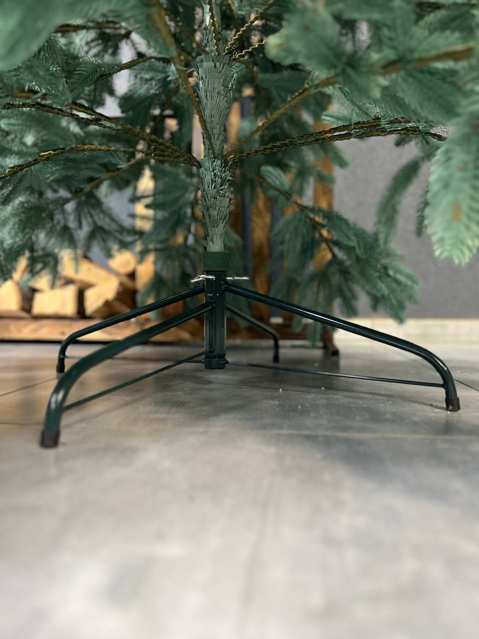 Royal blue Christmas tree on a string - 2.1 m.