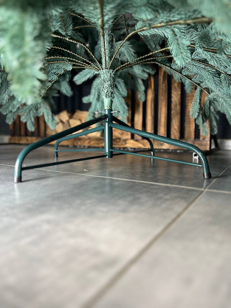 Triumph blue Christmas tree on a string - 2.3 m.