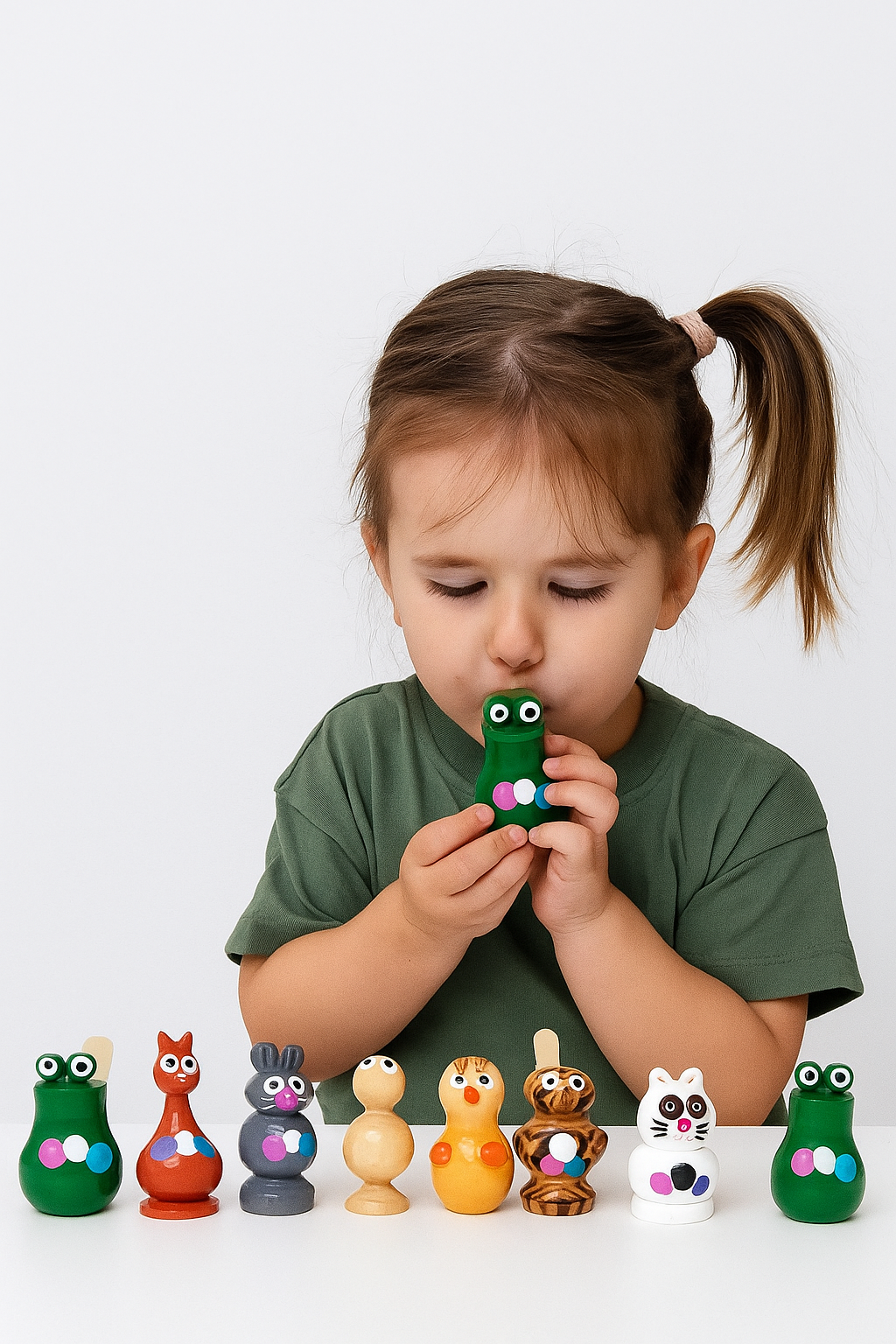 Natural Wooden Frog Whistle