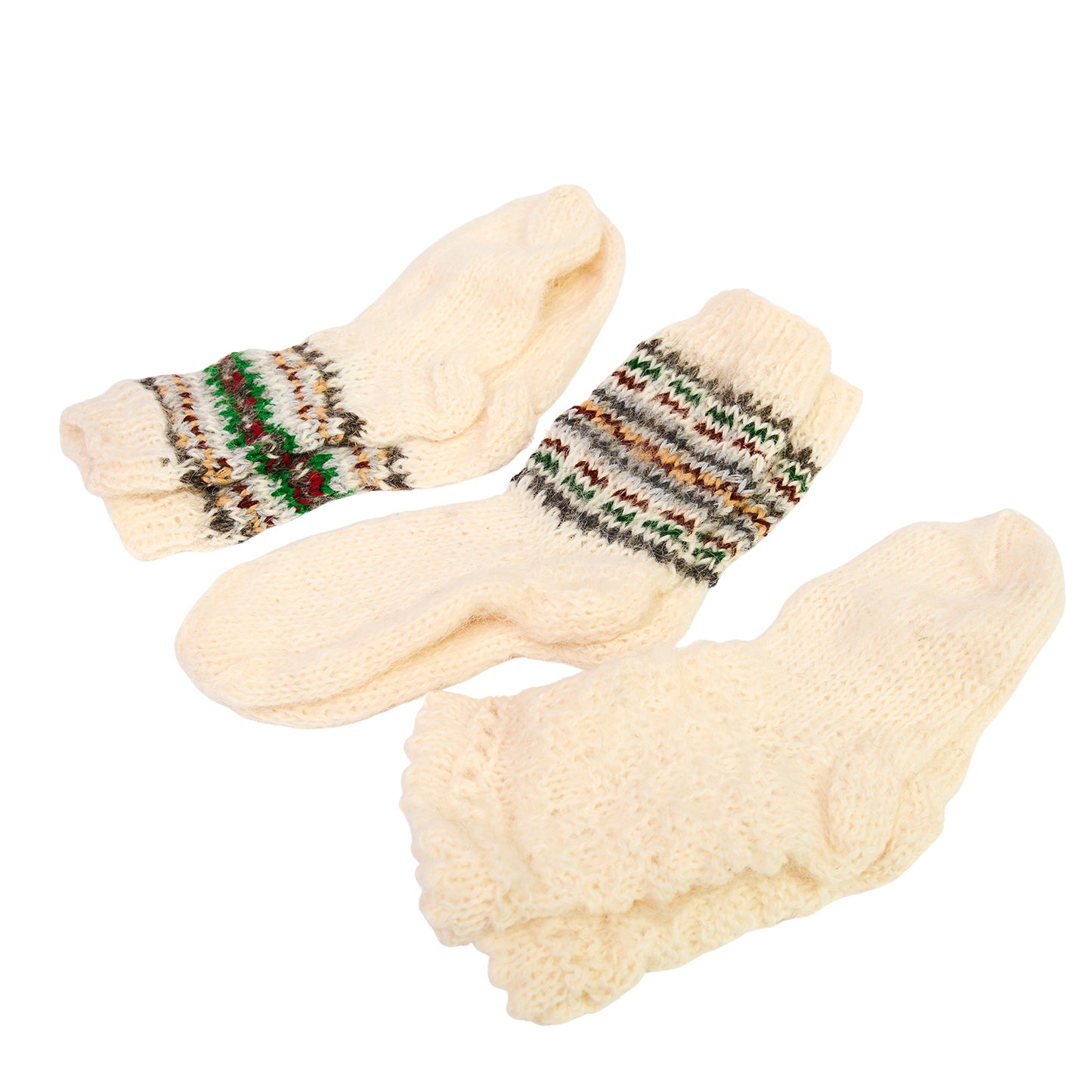 Knitted socks with a pattern