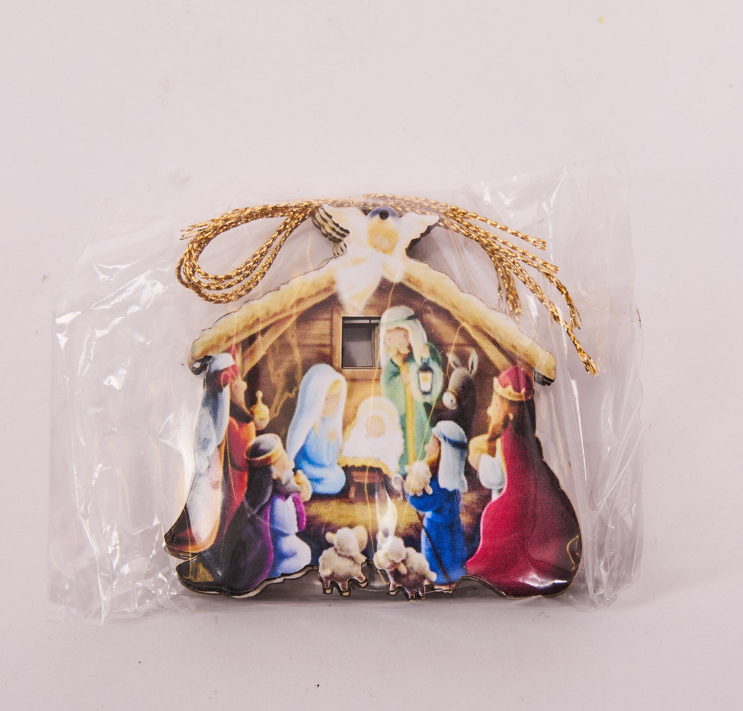 Nativity Scene Christmas Ornament – Holy Family Wooden Hanging Decoration