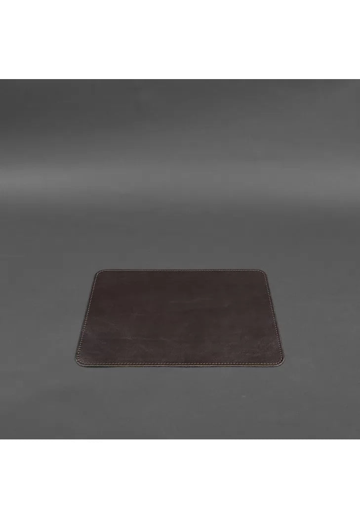 Mouse pad made of genuine leather 1.0 dark brown crust - BN-MP-choko