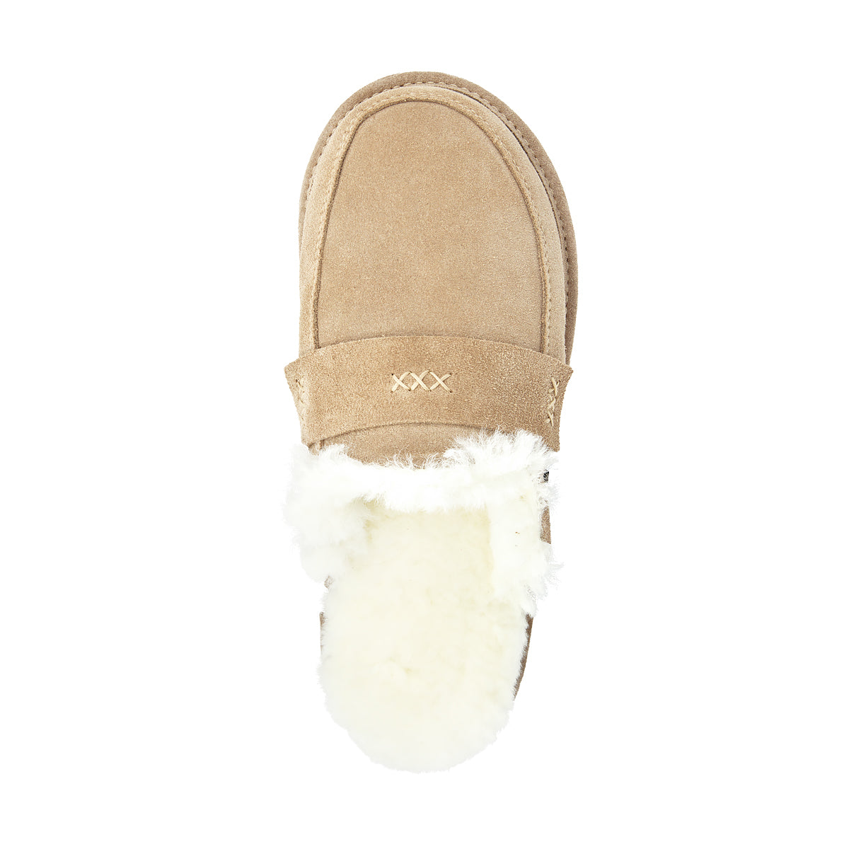 WOMEN'S SLIPPERS ABBY BEIGE AND WHITE