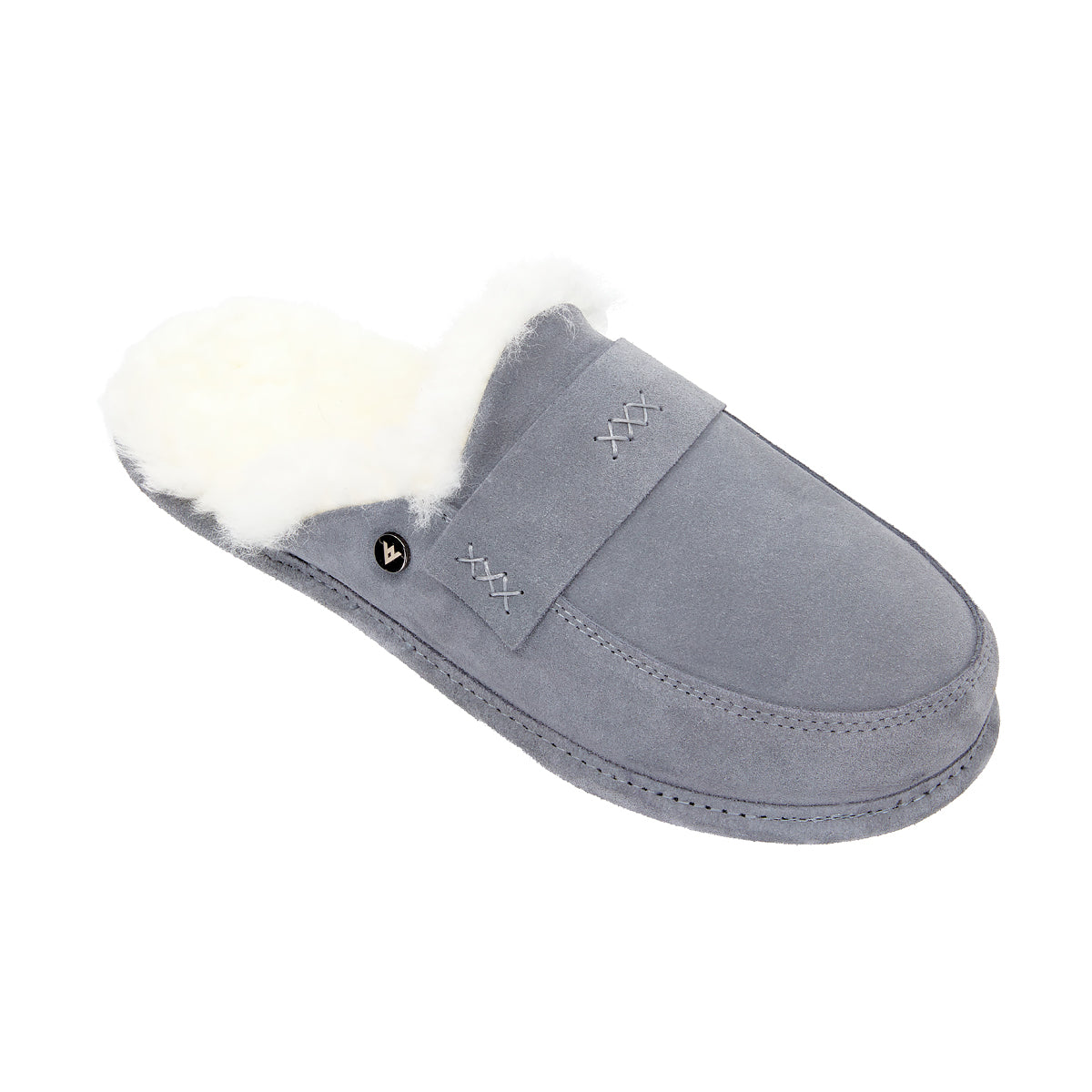 WOMEN'S SLIPPERS ABBY ASH AND WHITE