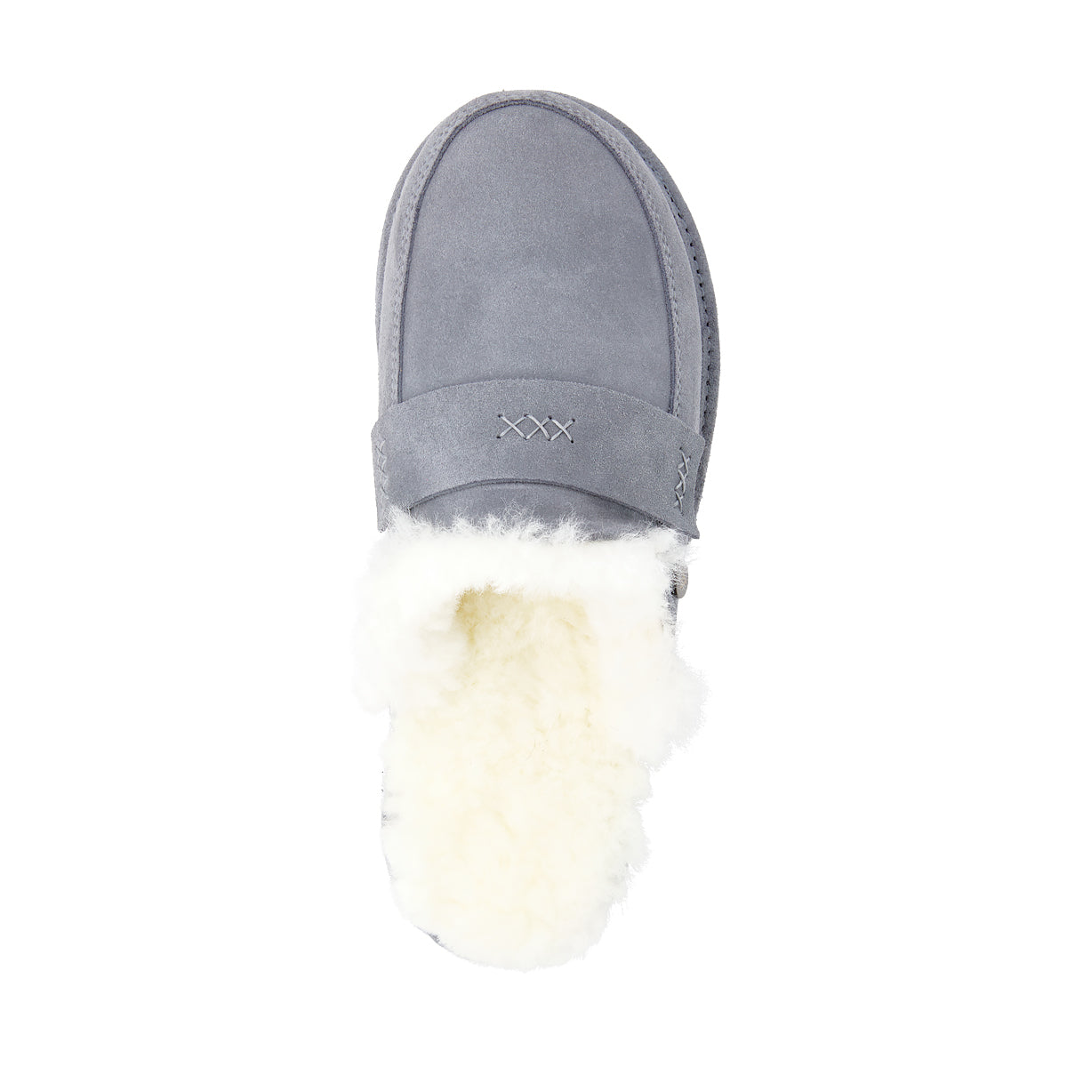 WOMEN'S SLIPPERS ABBY ASH AND WHITE