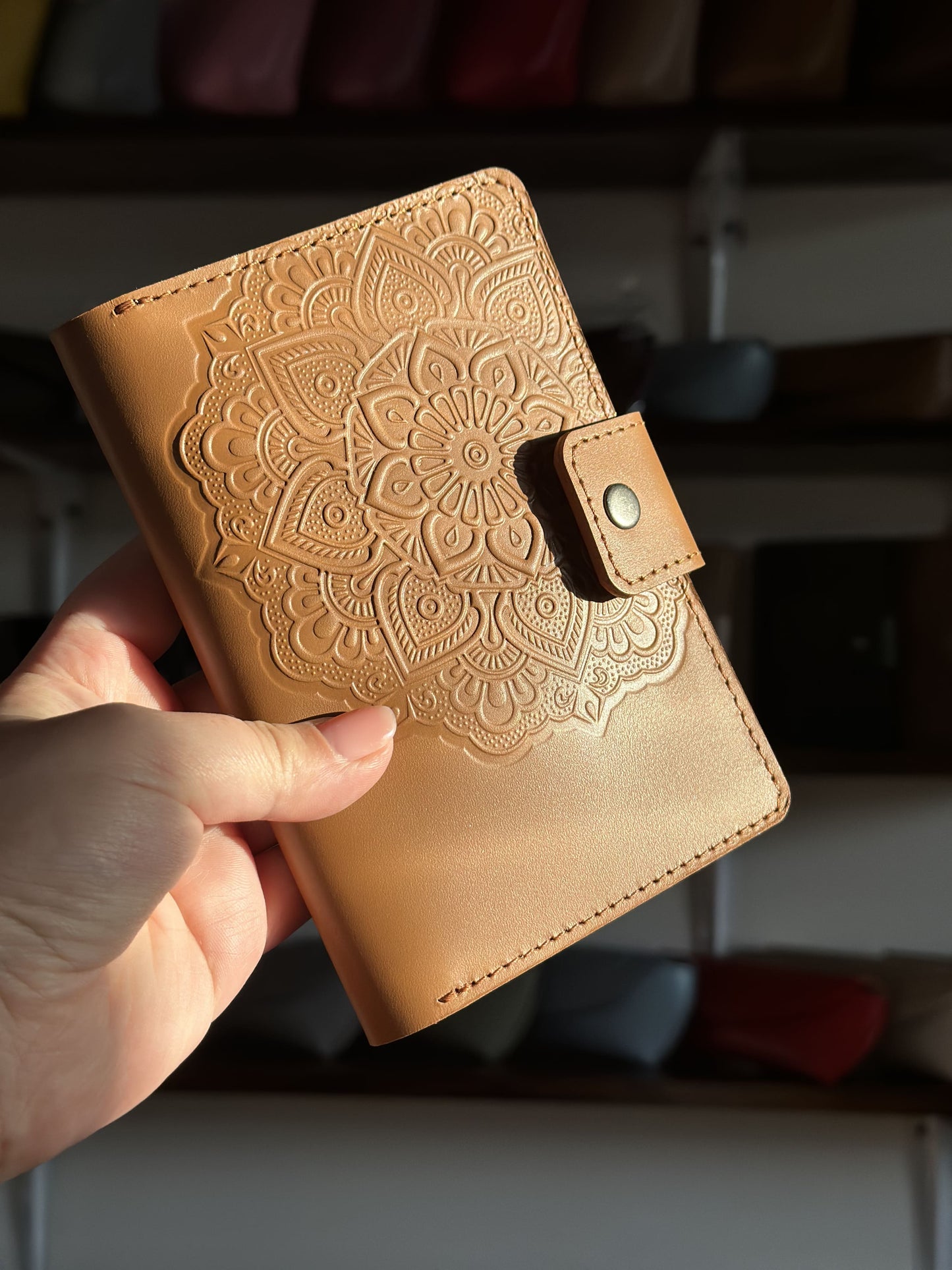 Leather document organizer