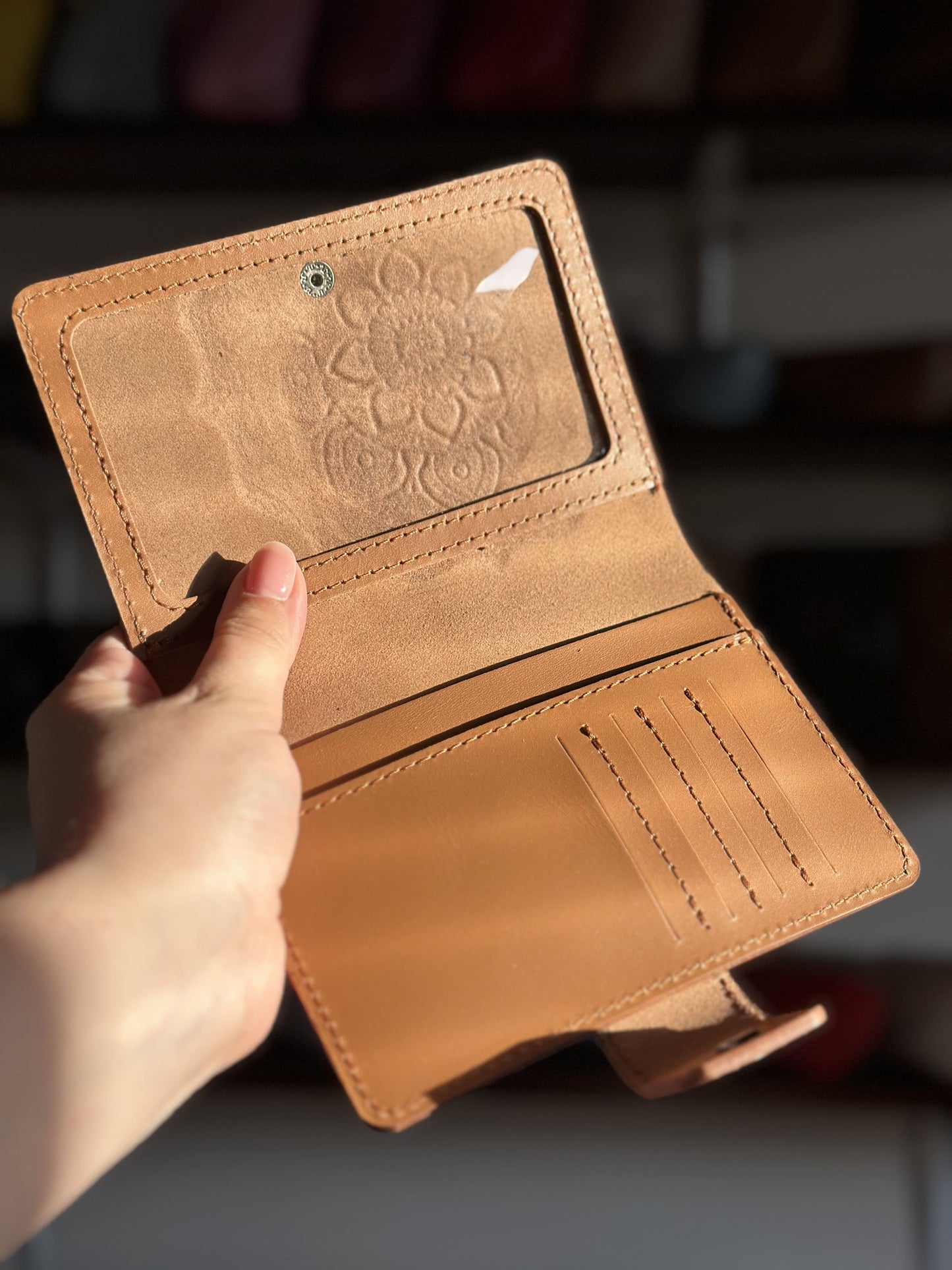Leather document organizer