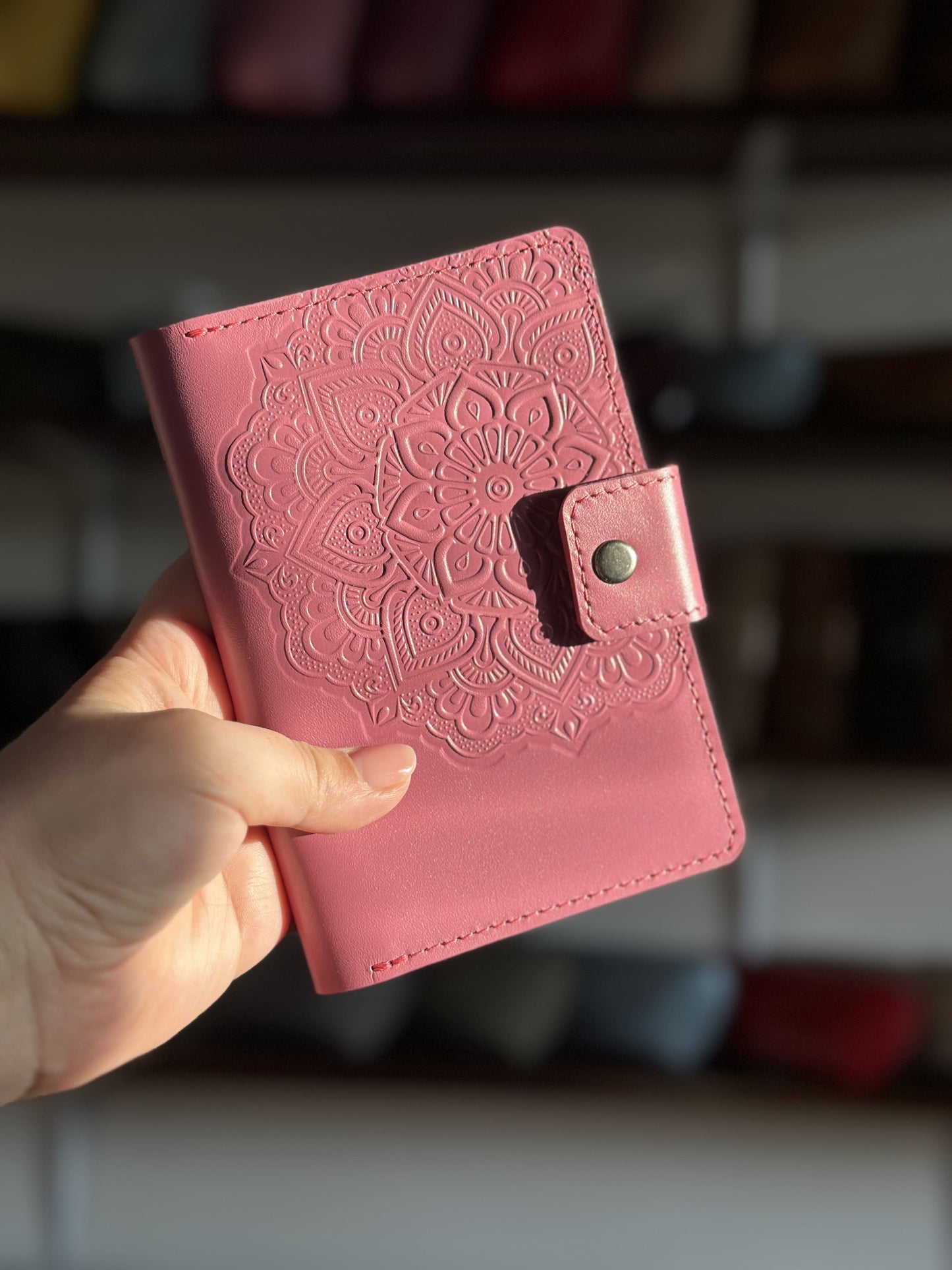 Leather document organizer