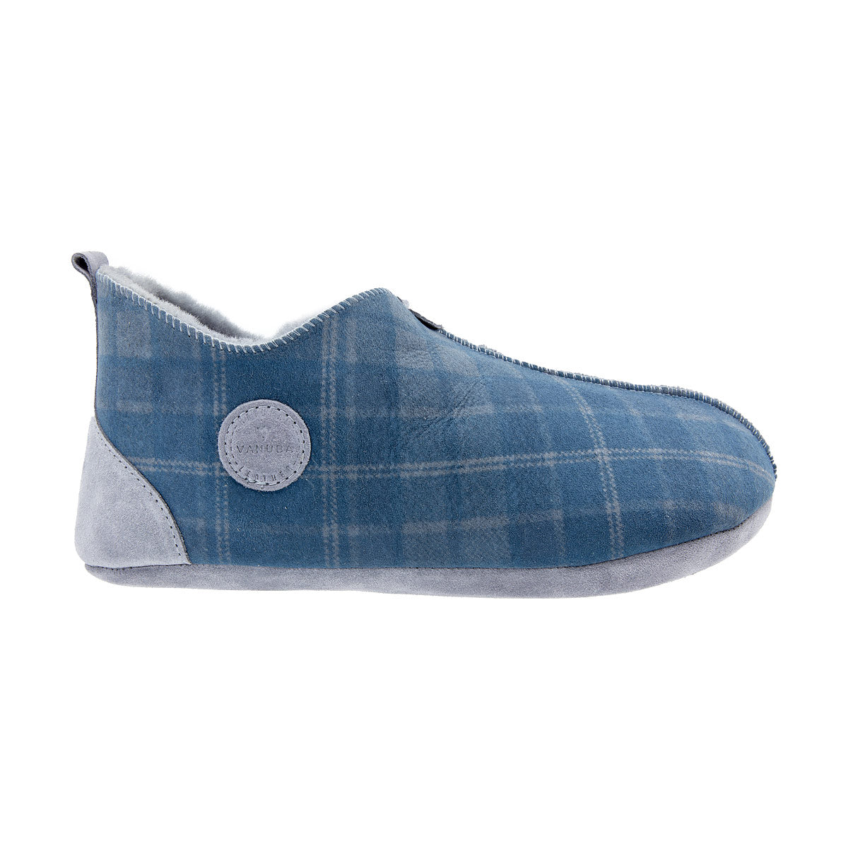 Men's slippers OXFORD Tartan blue