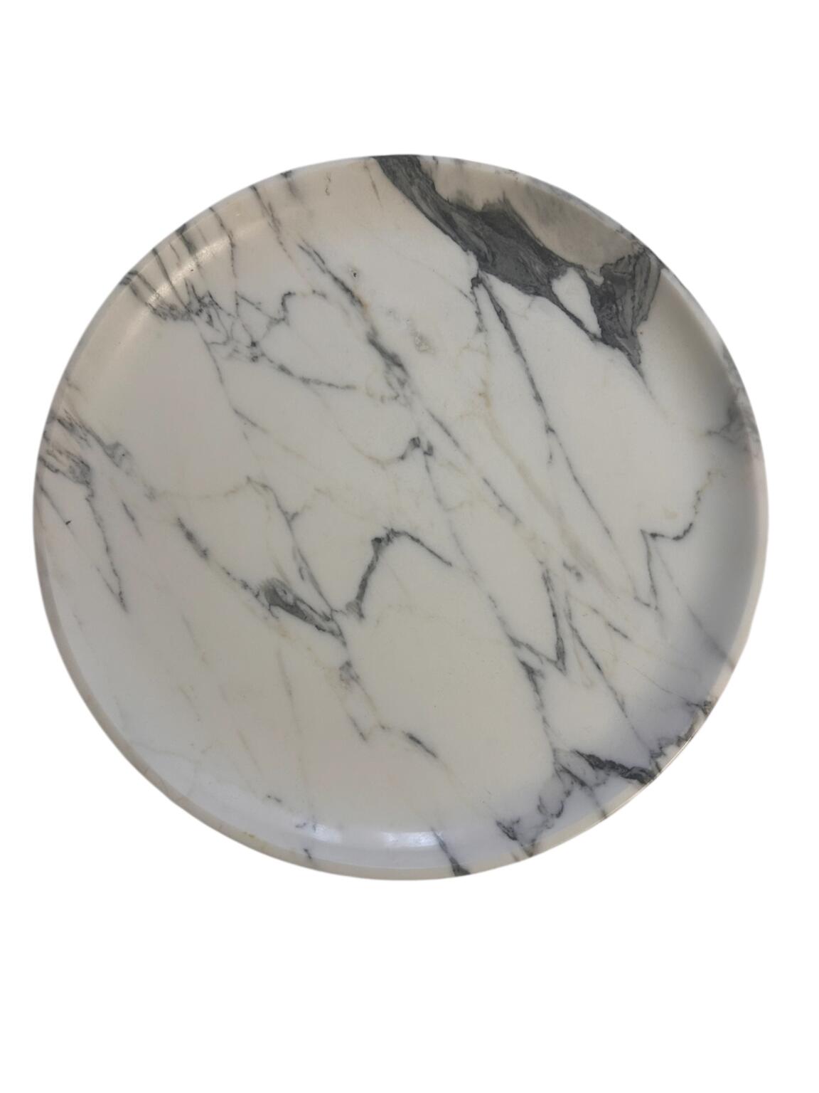 Calacatta marble plate - 20 cm
