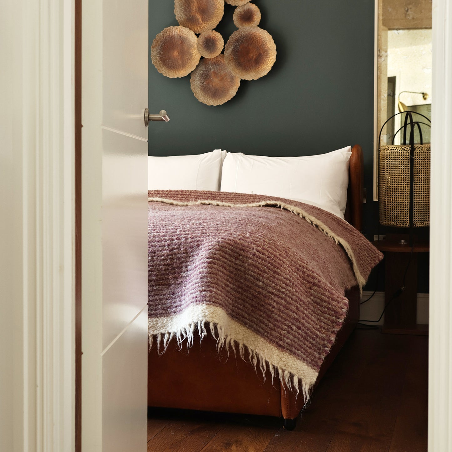 Cozy Wool Throws Pink