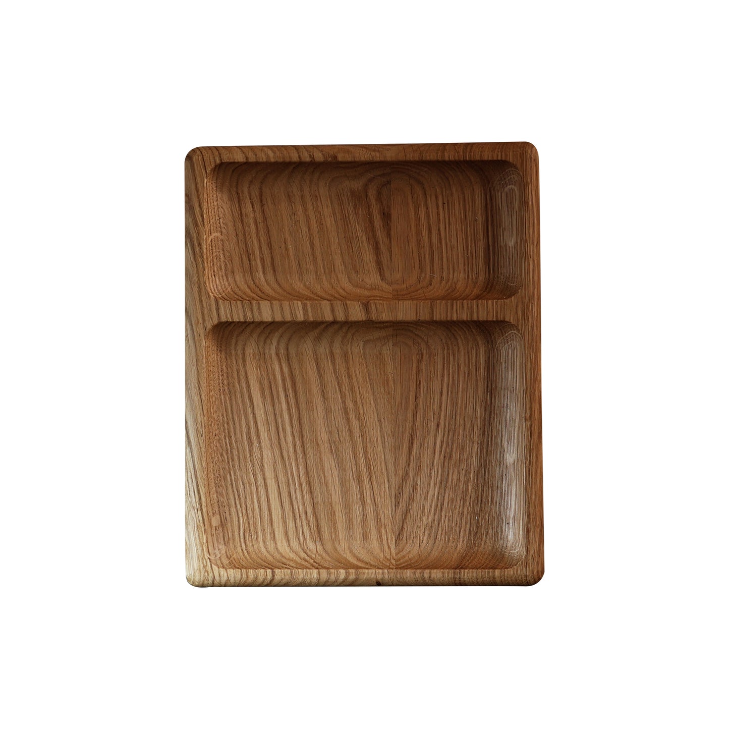 Rectangular рlate for serving with two sections