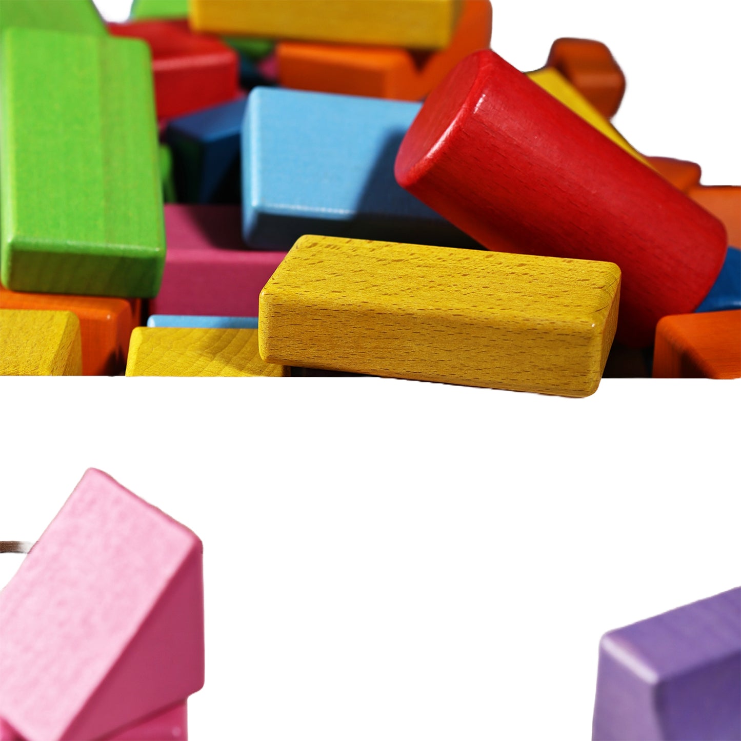 Natural Wooden Building Blocks Set