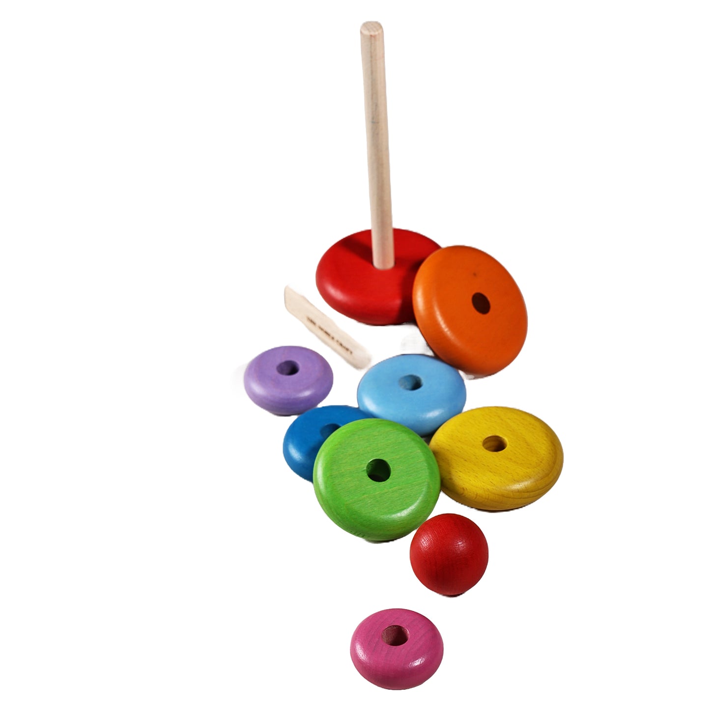 Natural Wooden Rainbow Stacking Toy