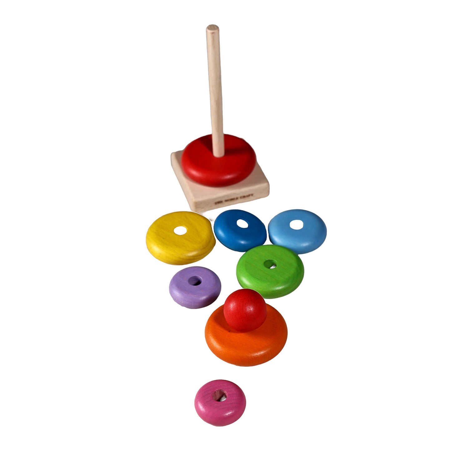 Natural Wooden Rainbow Stacking Toy