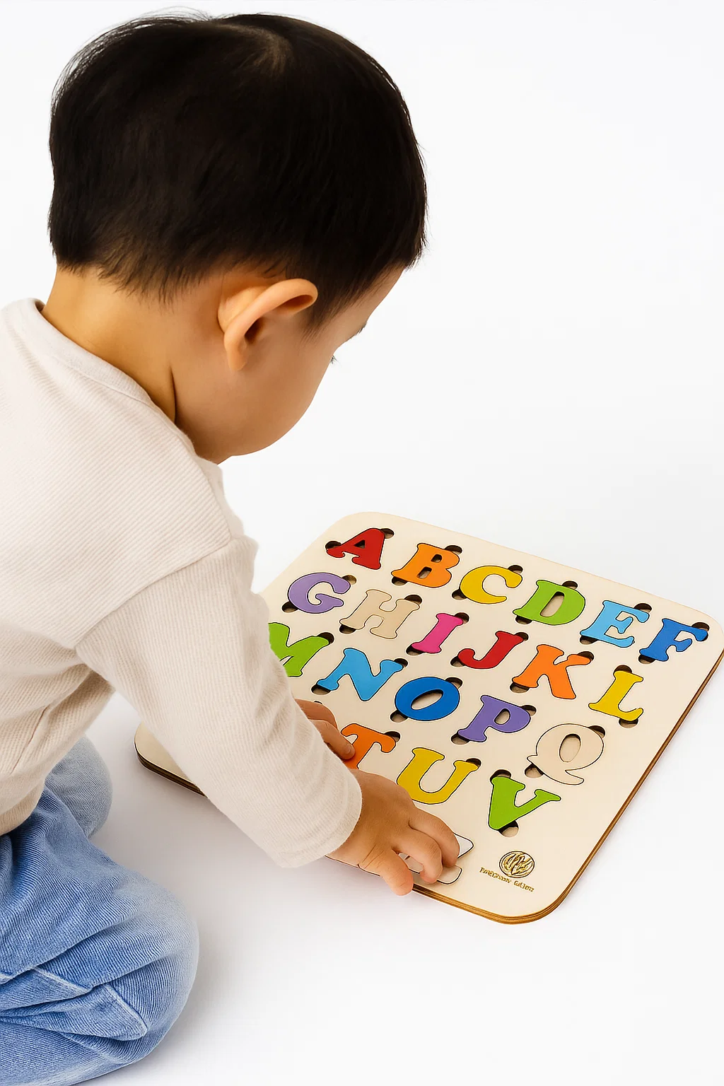 Natural Wooden Alphabet Puzzle (English)