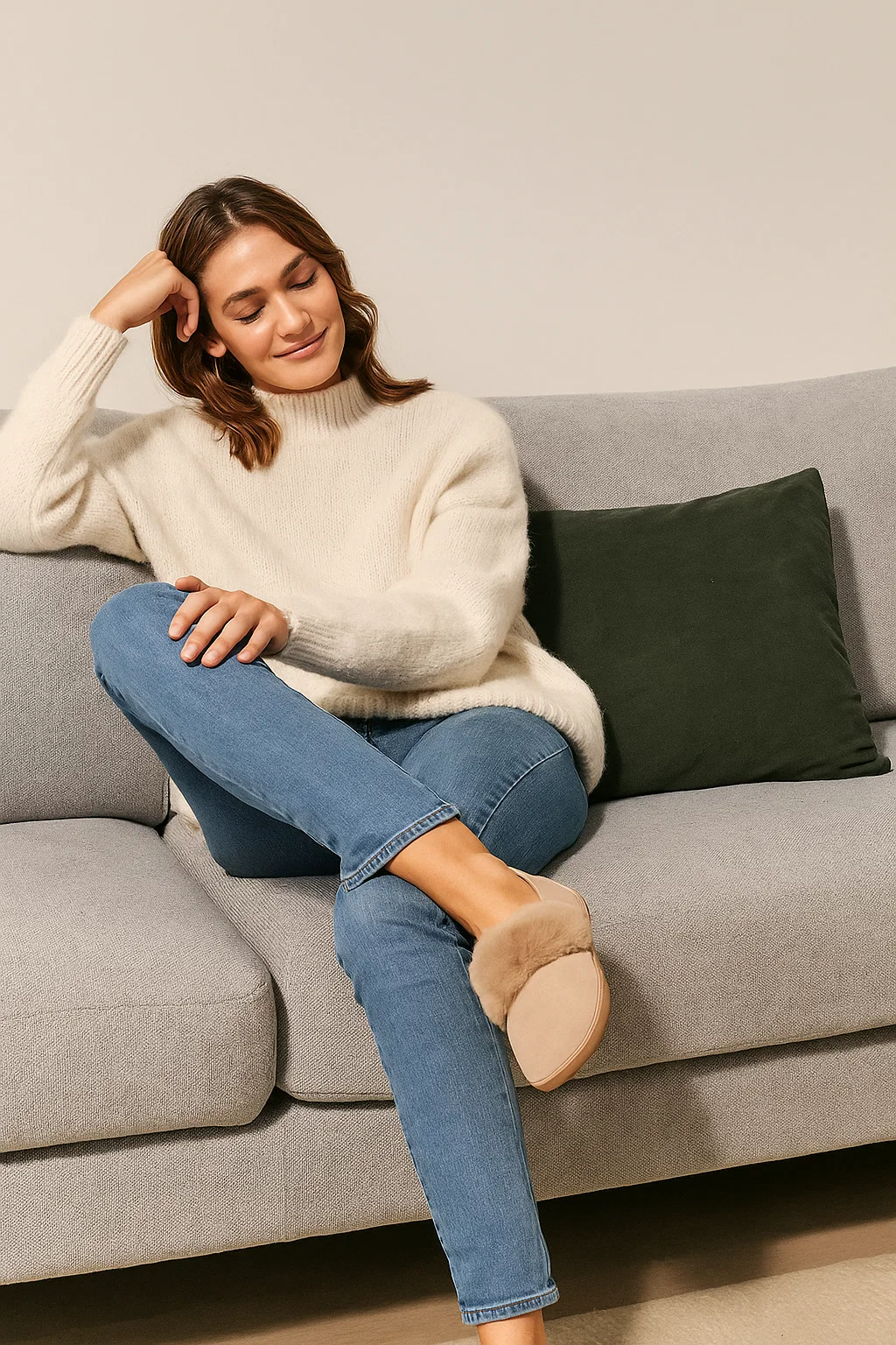 WOMEN'S SLIPPERS CORMO BEIGE