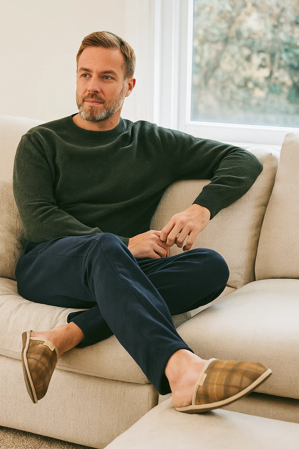 MEN'S SLIPPERS NEWCASTLE OLIVE