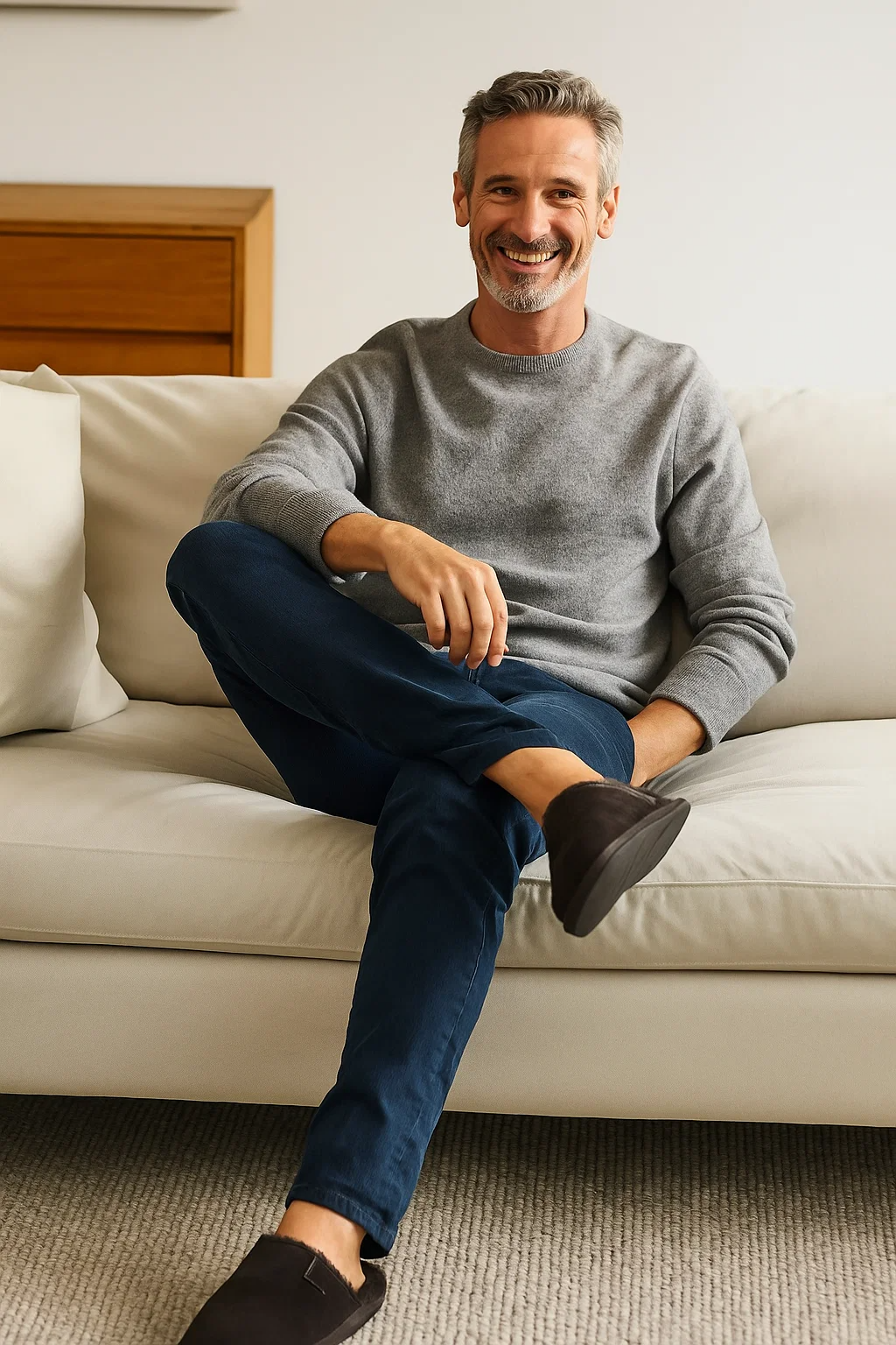 MEN'S SLIPPERS SOAY BROWN