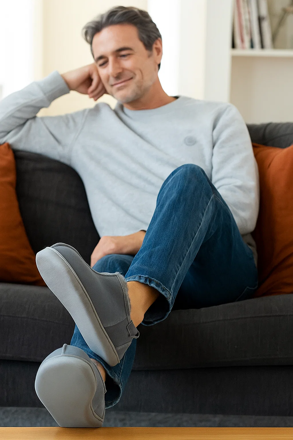 DORPER men's slippers ash grey