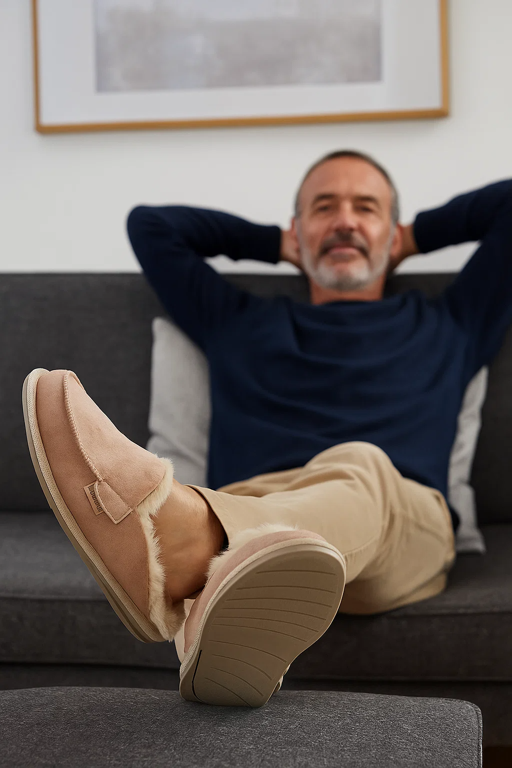 MEN'S SLIPPERS AWASSI BEIGE
