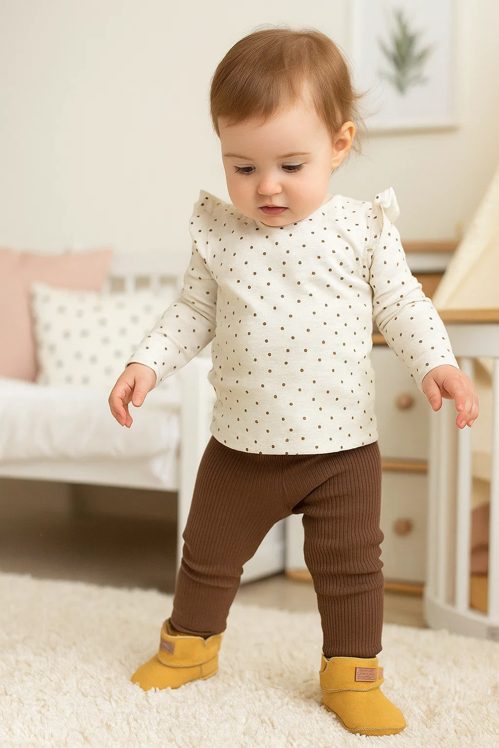 KIKO CHILDREN'S SLIPPERS MUSTARD