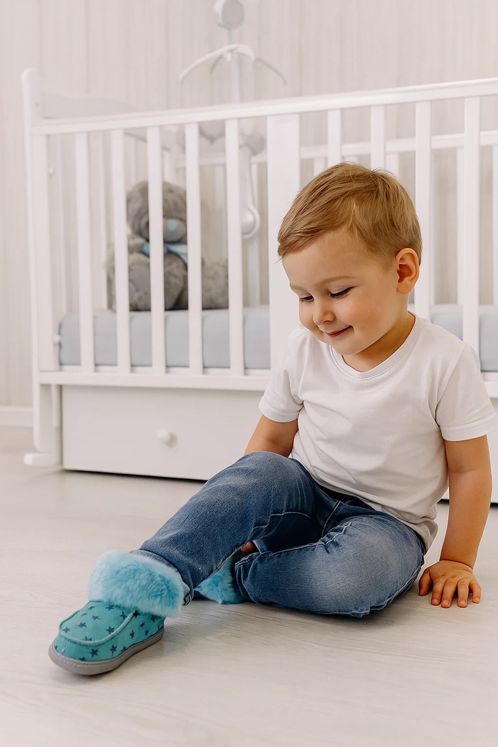 PEPPIN children's slippers turquoise 26-30