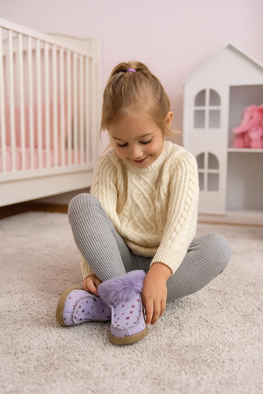 PEPPIN children's slippers lilac 26-30