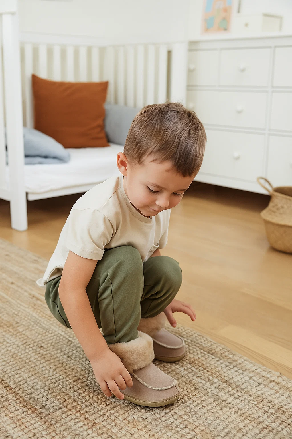 PEPPIN children's slippers beige 26-30