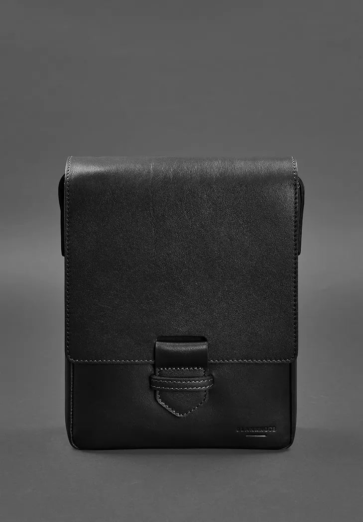 Men's leather messenger bag Esquire black - BN-BAG-18-g