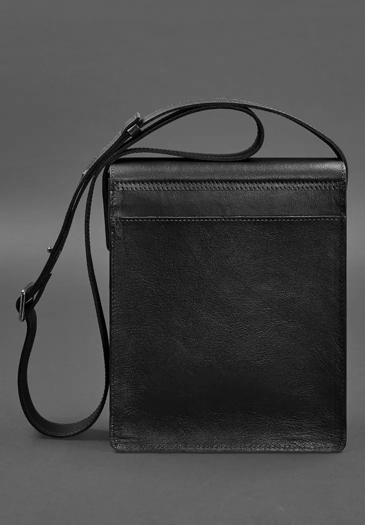 Men's leather messenger bag Esquire black - BN-BAG-18-g