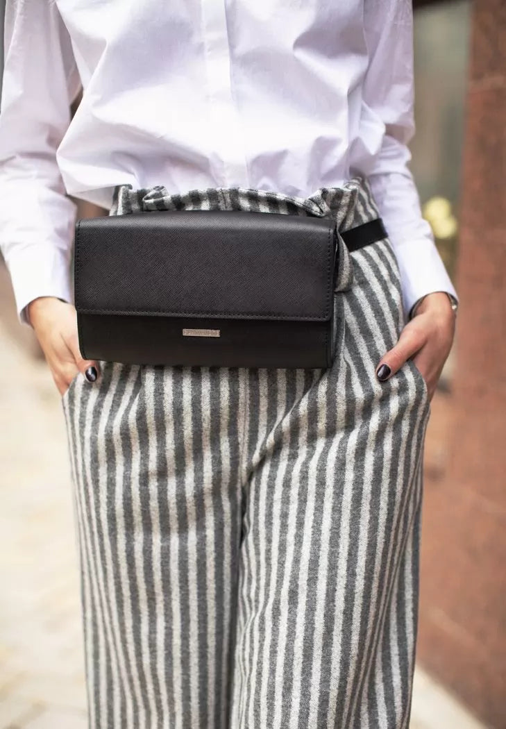 Women's leather bag-transformer black Blackwood - BN-BAG-26-bw