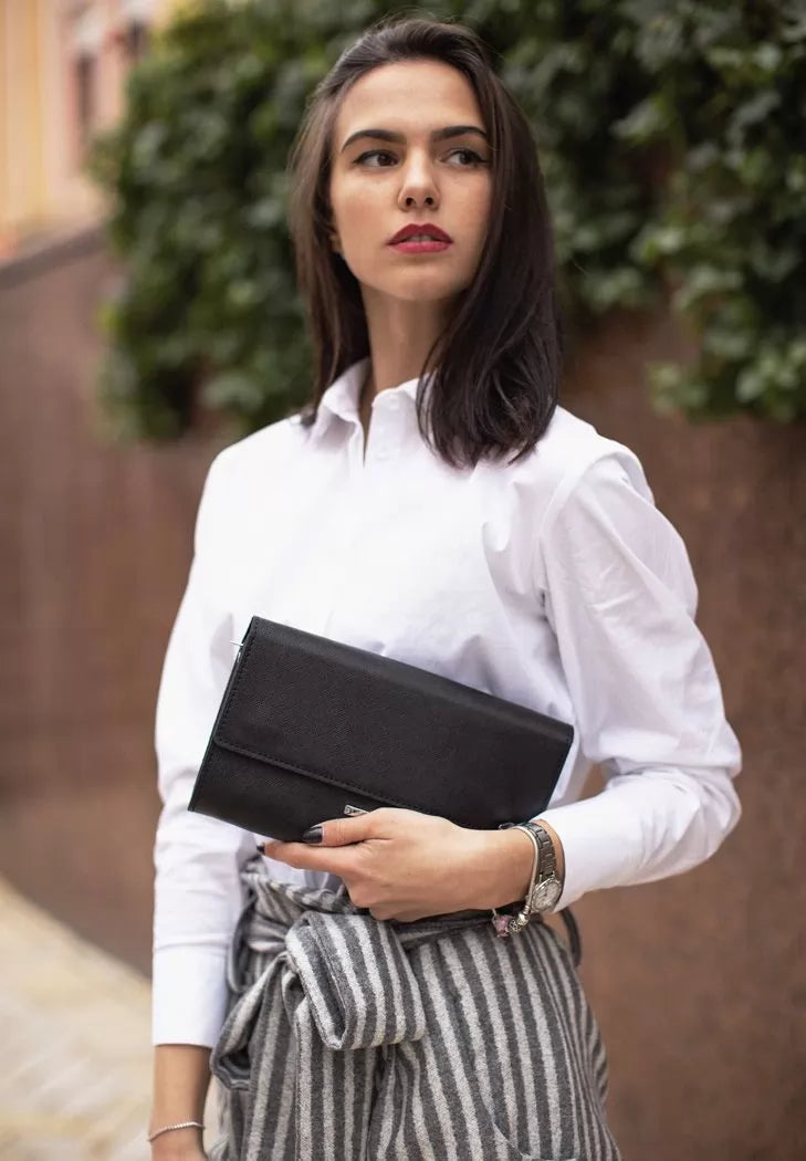 Women's leather bag-transformer black Blackwood - BN-BAG-26-bw