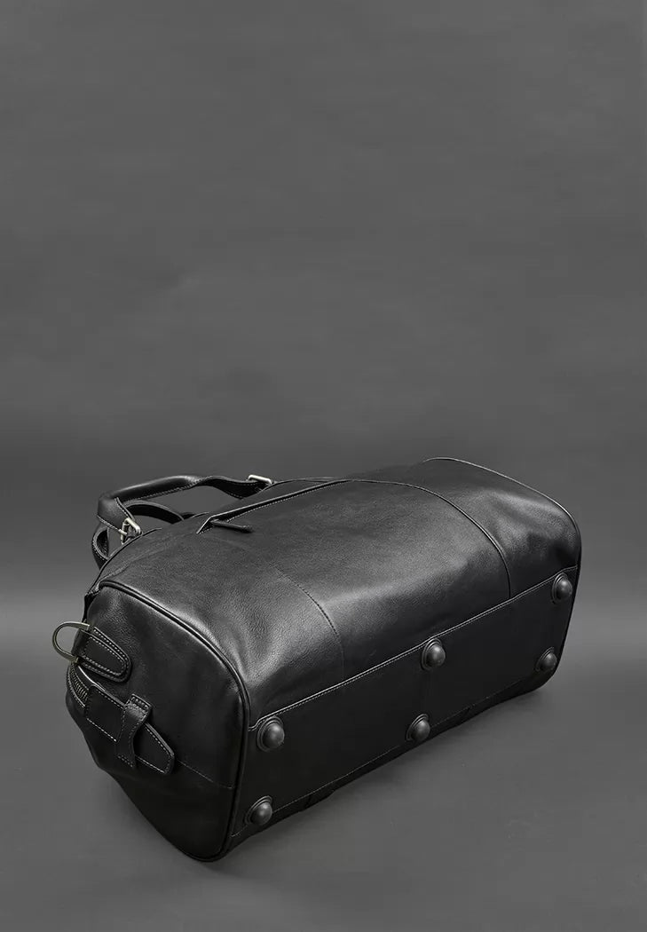 Leather travel bag Lux Black - BN-BAG-43-g