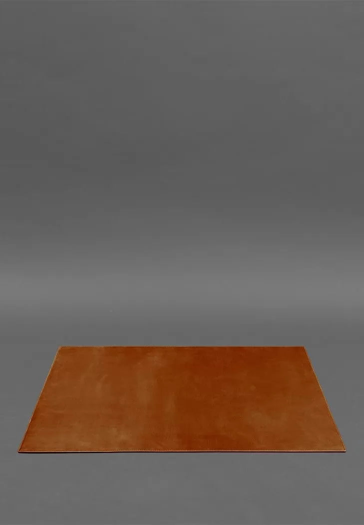 Executive desk pad - Leather bureau 1.0 Light brown Crazy Horse - BN-BV-1-k-kr