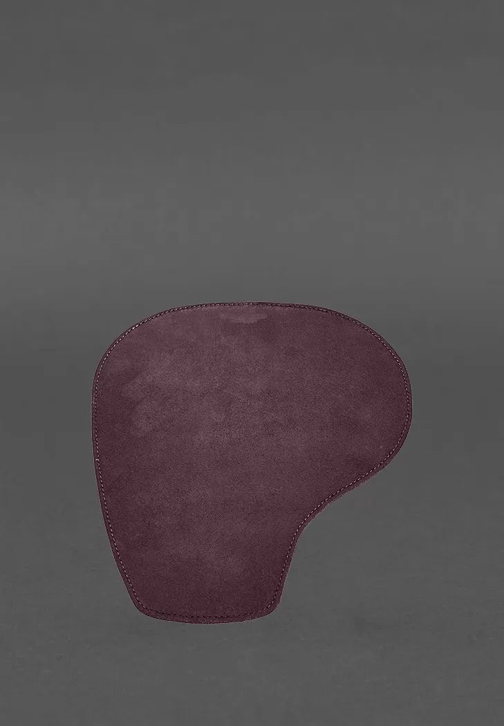 Mouse pad “Pear” made of genuine leather burgundy Crazy Horse - BN-MP2-vin-kr