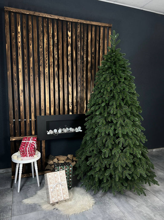 Royal green Christmas tree on a string - 2.1 m.