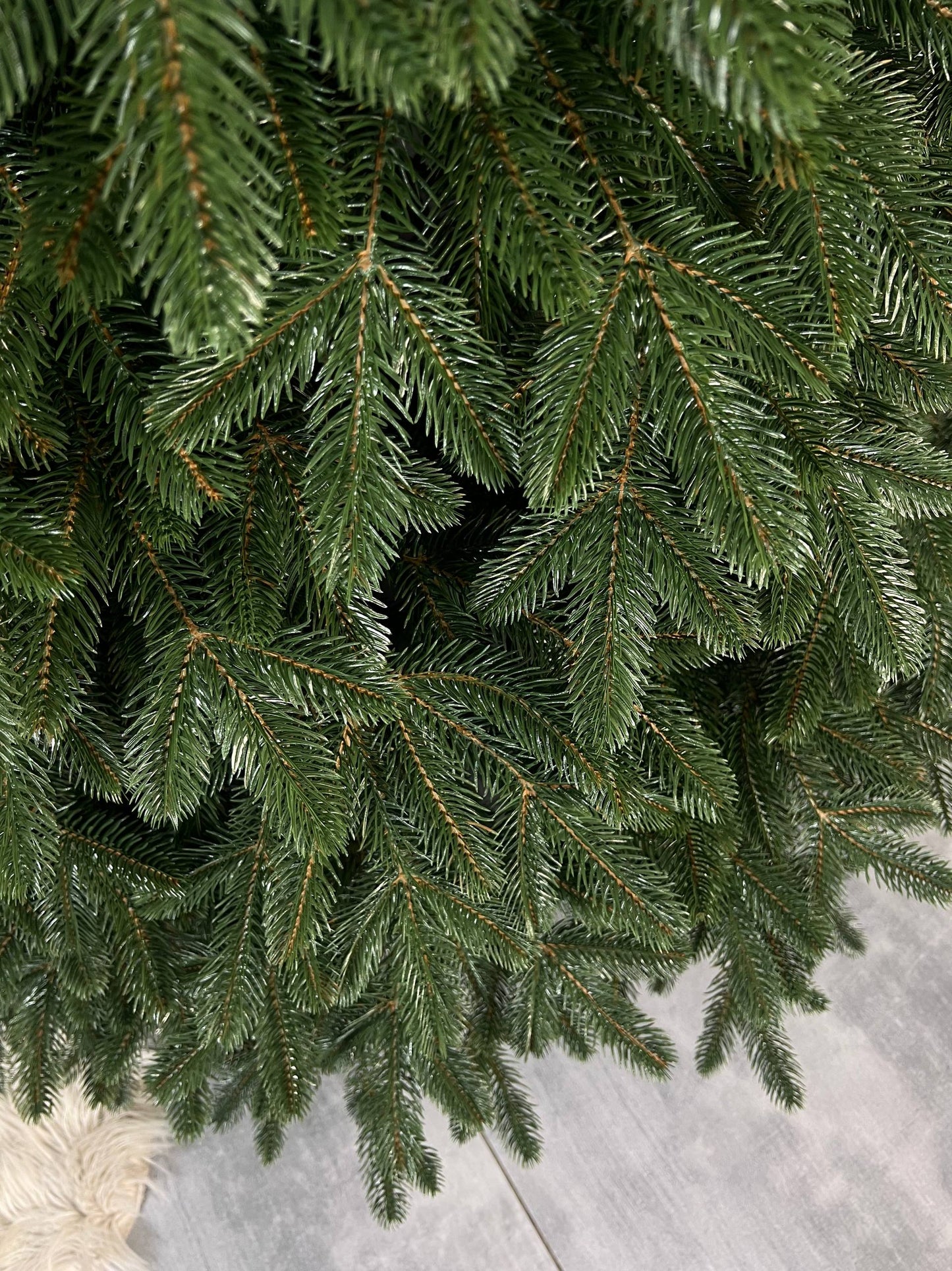 Royal green Christmas tree on a string - 2.1 m.