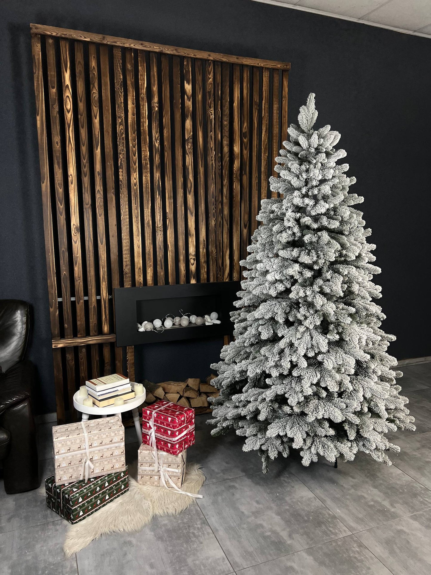 Snow-covered “Triumph” Christmas tree -  2.1 m.