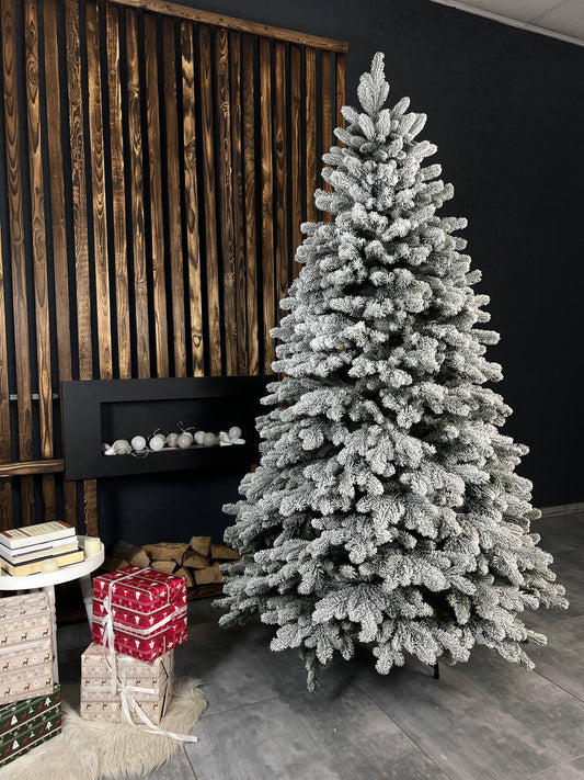 Snow-covered “Triumph” Christmas tree -  2.1 m.