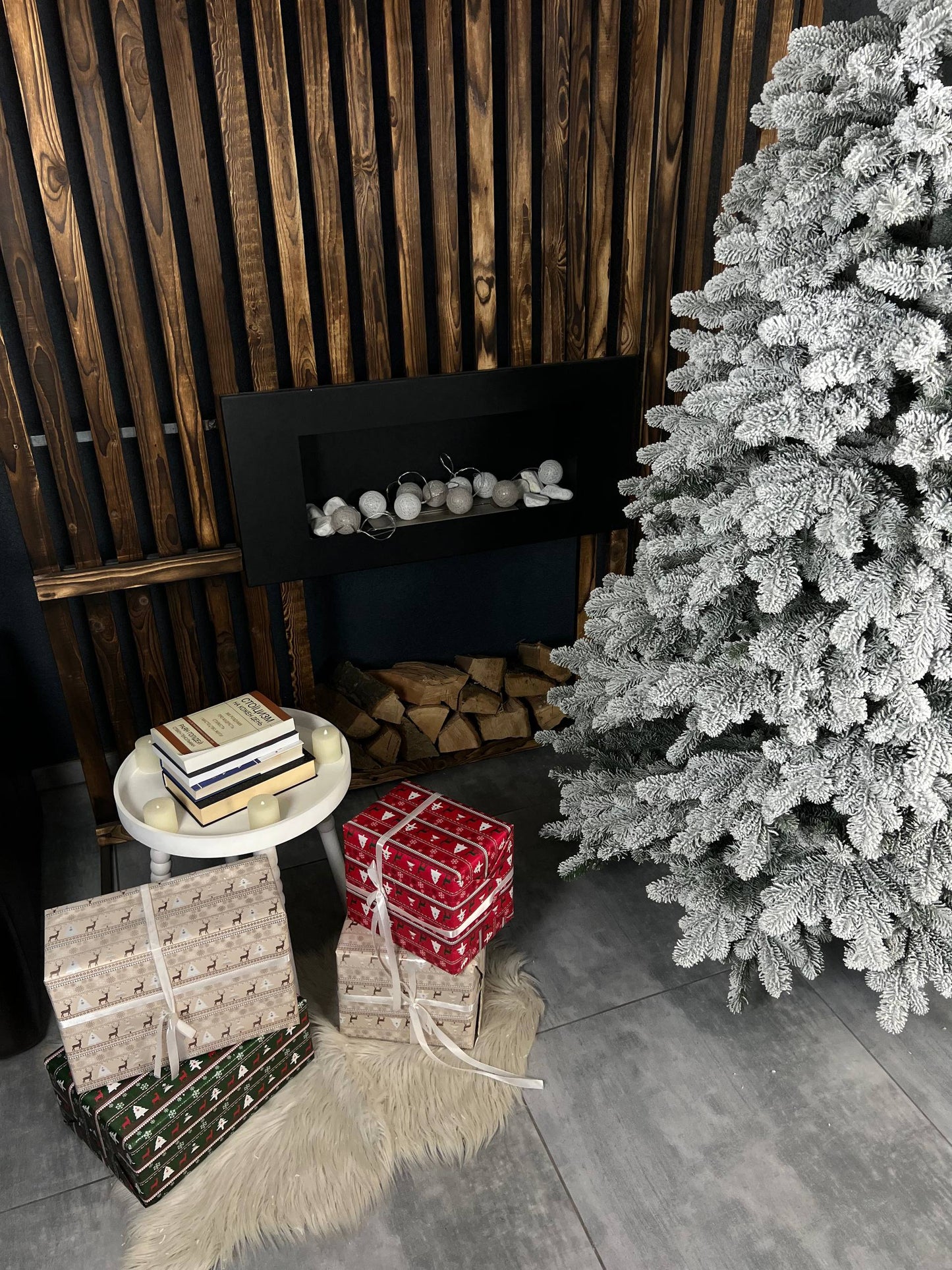 Snow-covered “Triumph” Christmas tree -  2.1 m.